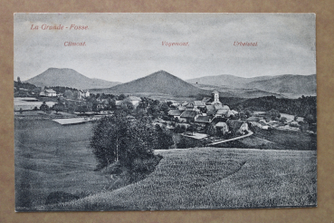 Ansichtskarte AK La Grande Fosse Vogesen 1914-1918 Häuser Felder Bauernhöfe Kirche Ortsansicht Frankreich France 88 Vosges